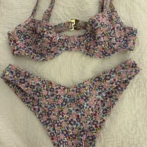 Kulani Kinis Floral Bikini Set - Multicolor